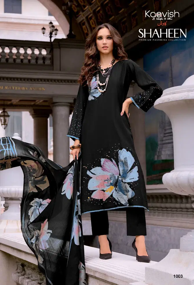 Shaheen By Kaavish Viscose Pashmina Printed Suits Wholesalers In Delhi